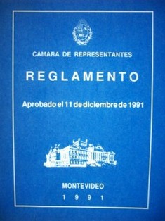 Reglamento de la Cámara de Representantes : [Aprobado el 11 de diciembre de 1991]