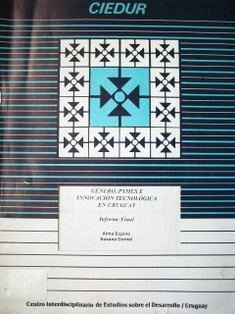 Género, Pymes e innovación tecnológica en Uruguay : informe final