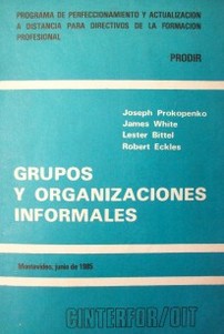Grupos y organizaciones informales
