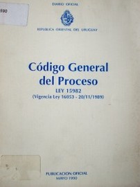 Código general del proceso : ley 15.982