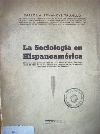 La sociología en Hispanoamérica