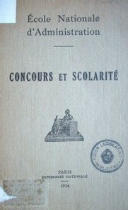 Concours et scolatité