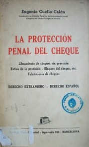 La protección penal del cheque