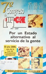 Por un Estado alternativo al servicio de la gente : documentos finales