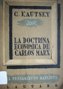 La doctrina económica de Carlos Marx