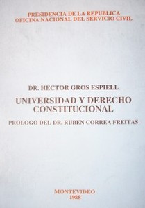 Universidad y derecho constitucional