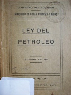 Ley del petróleo