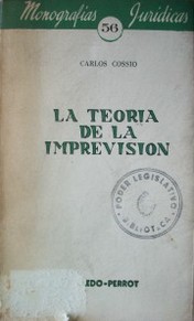 La teoría de la imprevisión