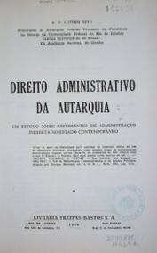 Direito administrativo da autarquia