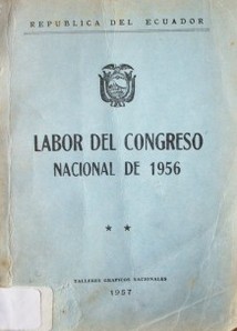 Labor del Congreso Nacional de 1956