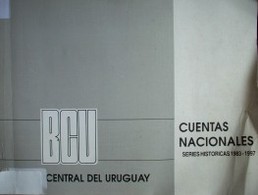 Cuentas nacionales : series históricas 1983-1997