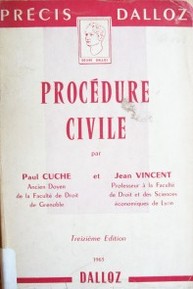 Précis de Procédure Civile