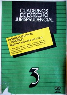 Promesas relativas a inmuebles [v.2] : régimen especial de mora