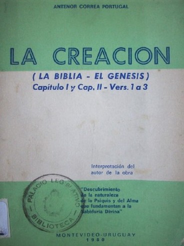 La Creación : (La Biblia - El Génesis)