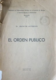 El orden público