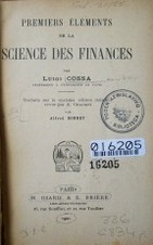 Premiers éléments de la science des finances