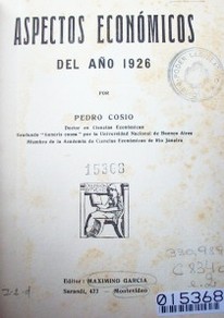 Aspectos económicos del año 1926