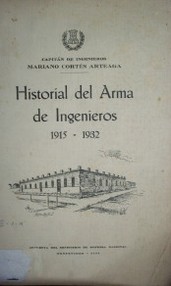 Historial del Arma de Ingenieros : 1915-1932