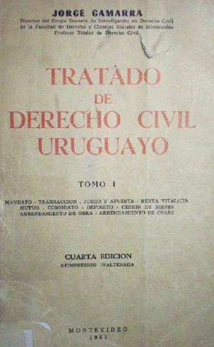 Tratado de Derecho Civil Uruguayo