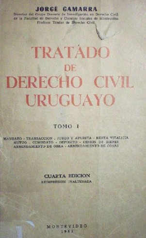 Tratado de Derecho Civil Uruguayo