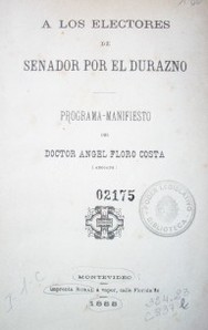 A los electores de Senador por el Durazno