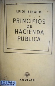 Principios de hacienda pública