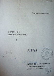 Curso de derecho diplomático