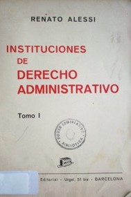 Instituciones de Derecho Administrativo