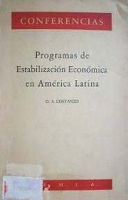 Programas de estabilización económica en América Latina