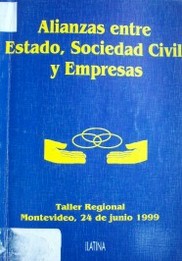 Alianzas entre el Estado, sociedad civil y empresas