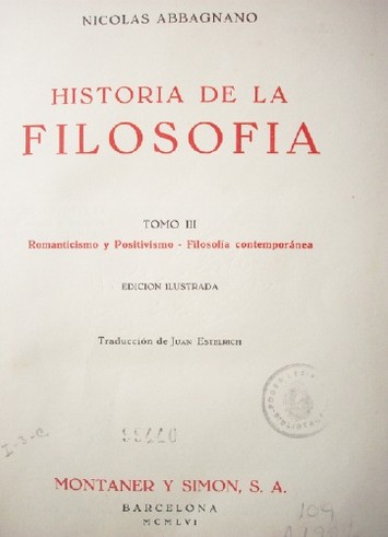 Historia de la filosofía