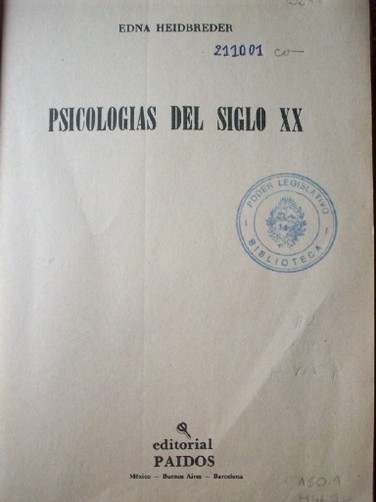 Psicologías del siglo XX