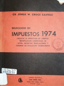 Selección de impuestos 1974