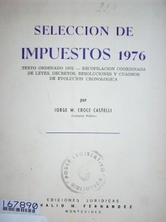 Selección de impuestos 1976