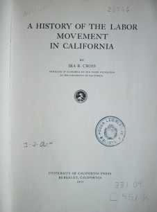 A history of the labor movement in California