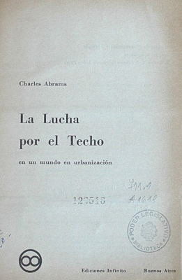 La lucha por el techo : en un mundo en urbanización