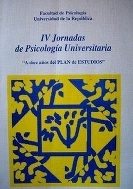 Jornadas de Psicología Universitaria (4ª : 1998 ago. 21-22)