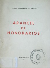 Arancel de honorarios