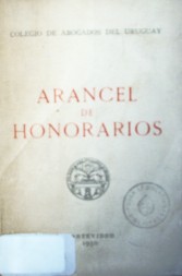 Arancel de honorarios de abogados