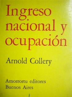 Ingreso nacional y ocupación