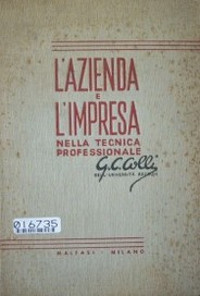 L'azienda e l'impresa nella tecnica professionale