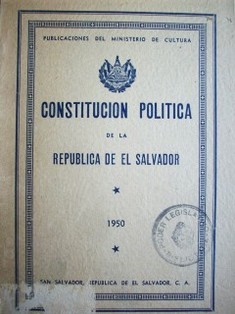Constitución política de la República de El Salvador