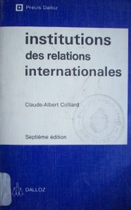 Institutions des relations internationales