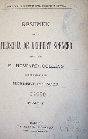 Resumen de la filosofía de Herbert Spencer