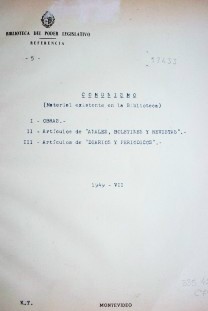 Comunismo : (material existente en la Biblioteca)