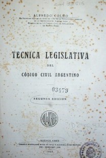 Técnica legislativa del Código Civil argentino