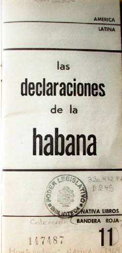 Las declaraciones de la Habana