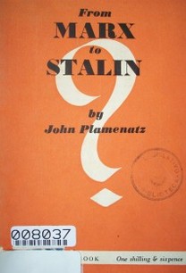 From Marx to Stalin