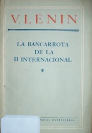 La bancarrota de la II internacional