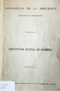 Constitución política de Colombia